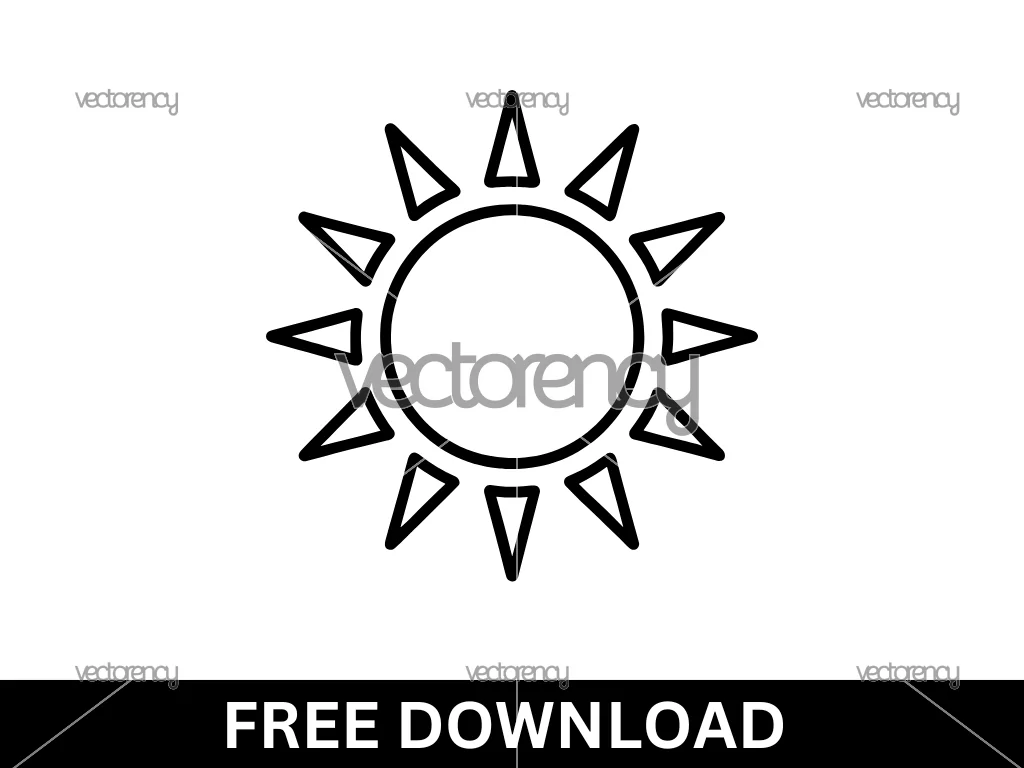 Simple Sun SVG Free