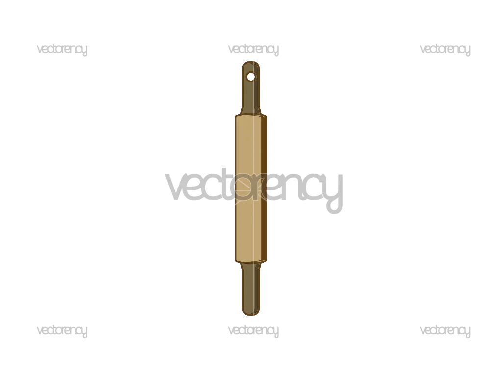Rolling Pin Bakery Vector Illustration Clipart Download
