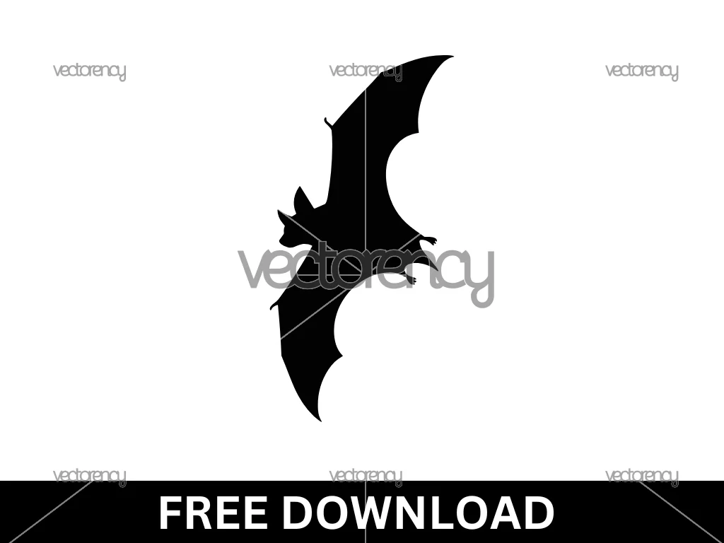 Bat Silhouette SVG Free