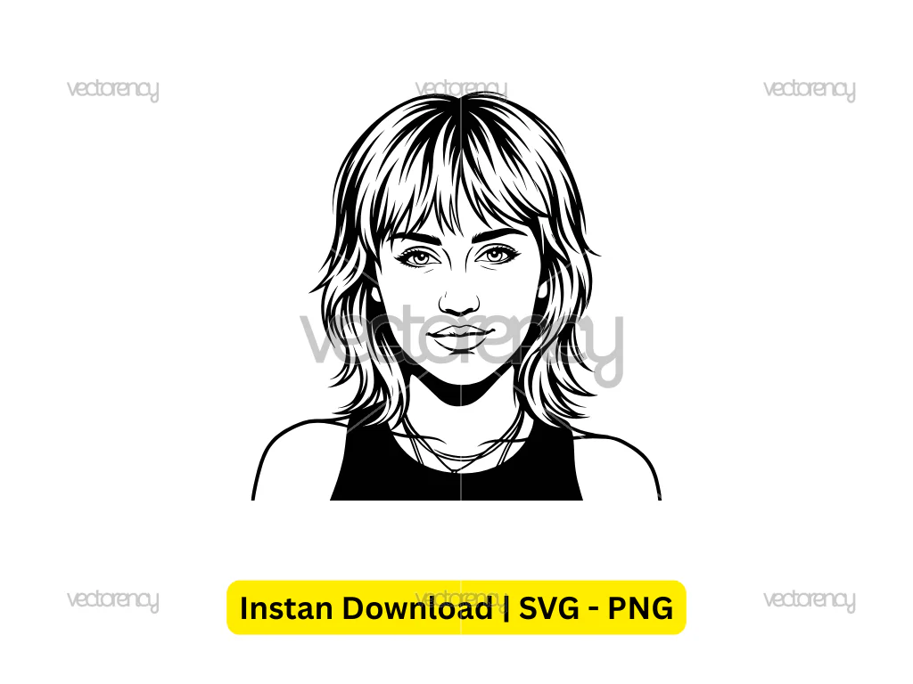 Miley Cyrus Vector Art