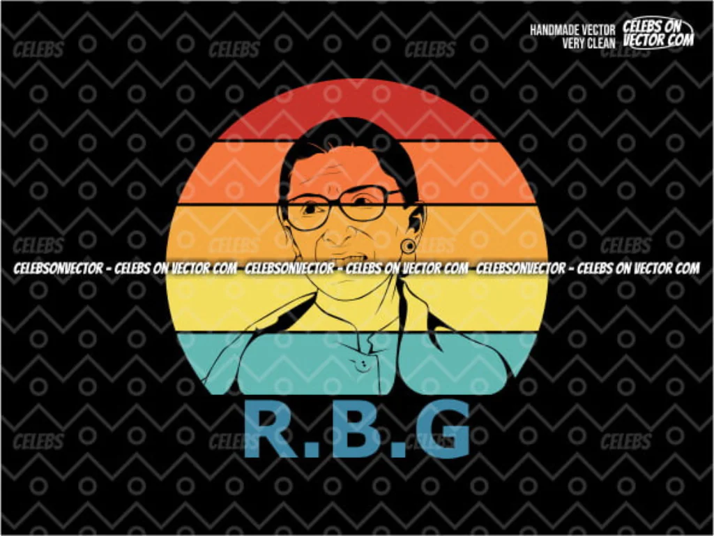 RBG SVG Graphic Design for Ruth Bader Ginsburg Fan Vintage