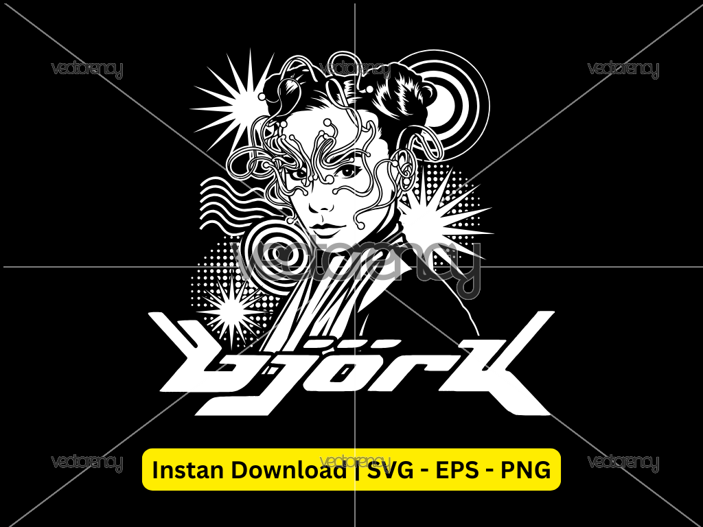 Bjork Vector Art Premium PNG SVG