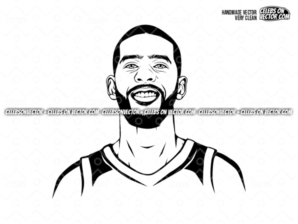 Chris Paul Vector Line Art, Clip Art