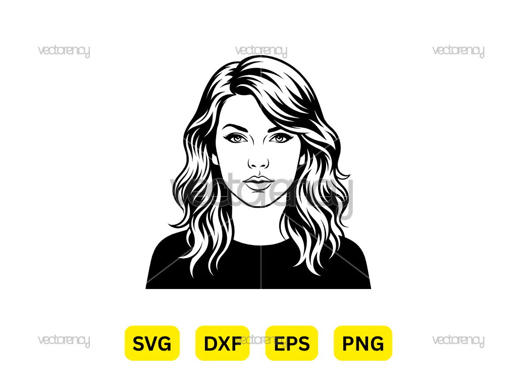 Taylor Swift Premium Vector SVG