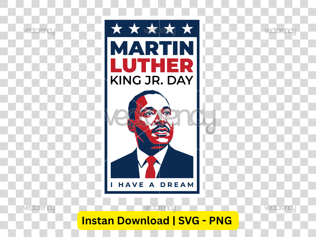 Martin Luther King Jr Day I Have A Dream Vector SVG PNG