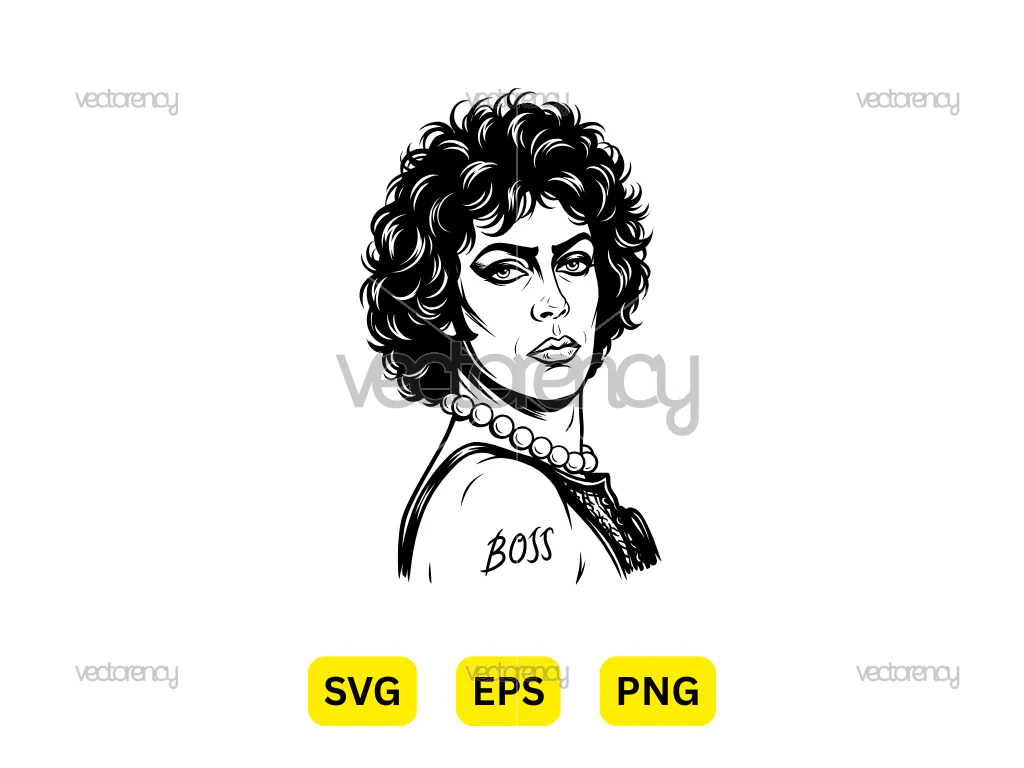 Dr. Frank N. Furter Vector The Rocky Horror Show Illustration Vector PNG