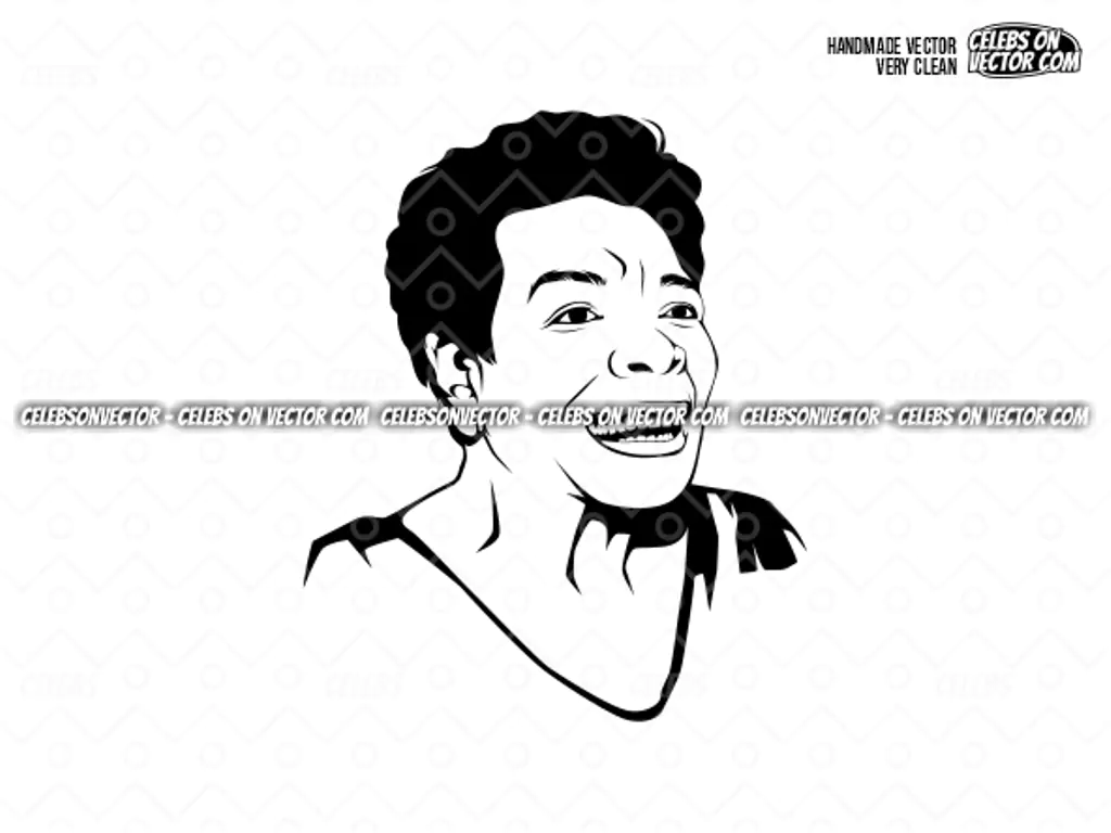 Maya Angelou Vector Art, Maya Angelou SVG