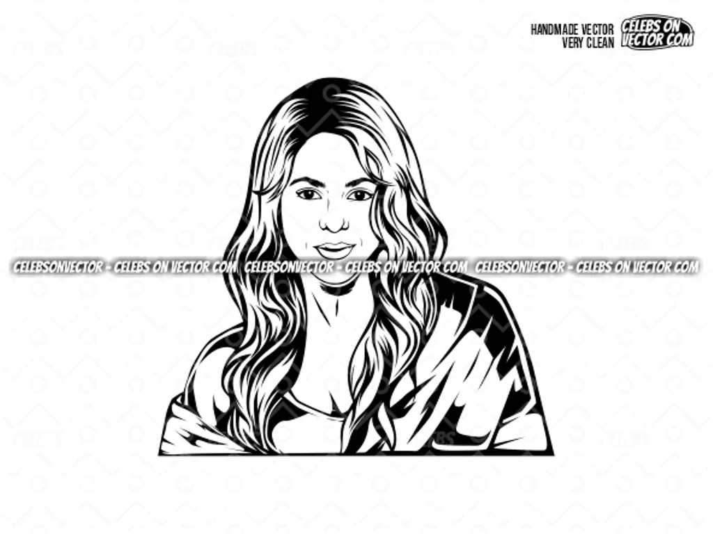 Shakira SVG Vector Image