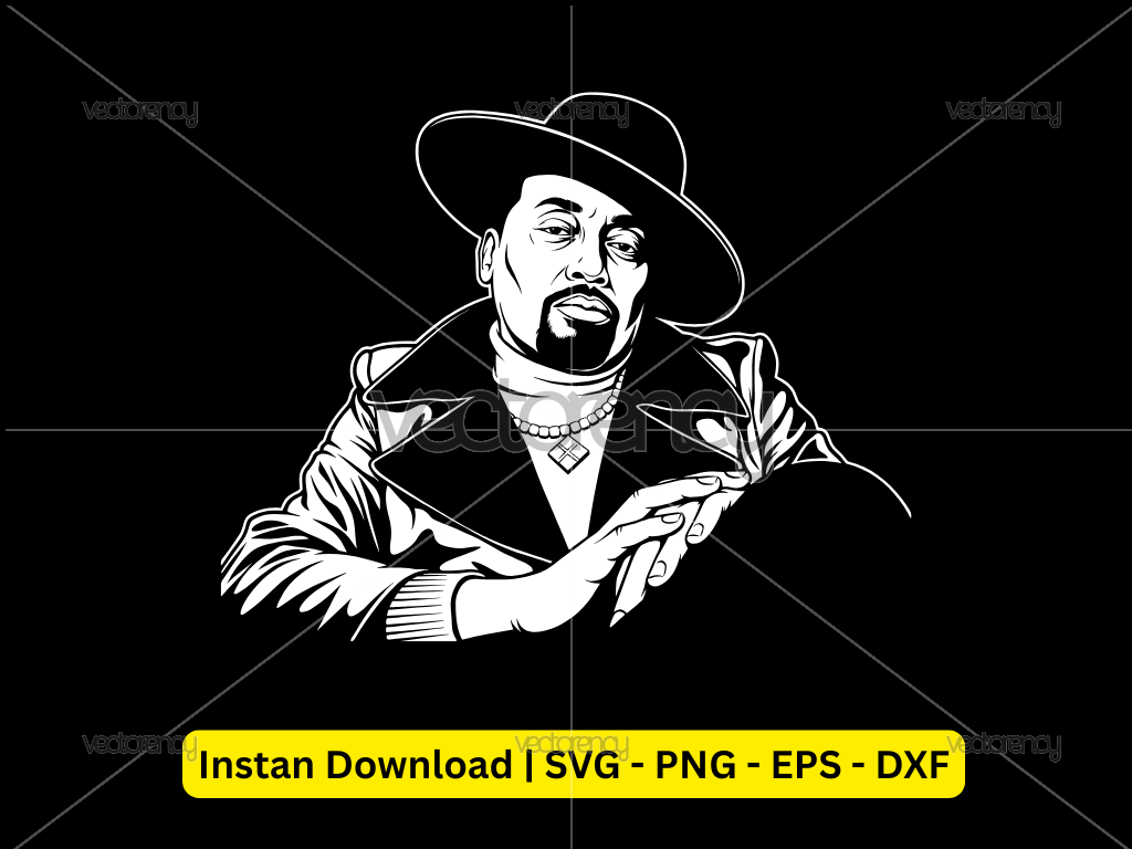 Big Daddy Kane Vector Art Portrait SVG PNG