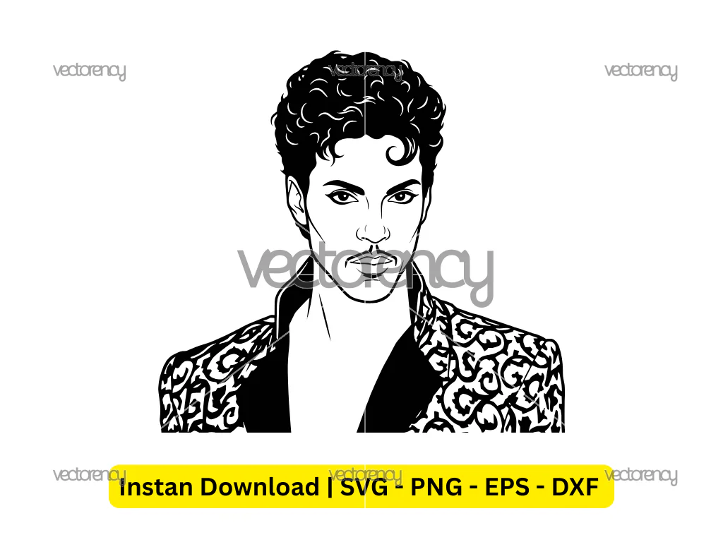 Prince Under the Cherry Moon Vector Art Drawing Image PNG