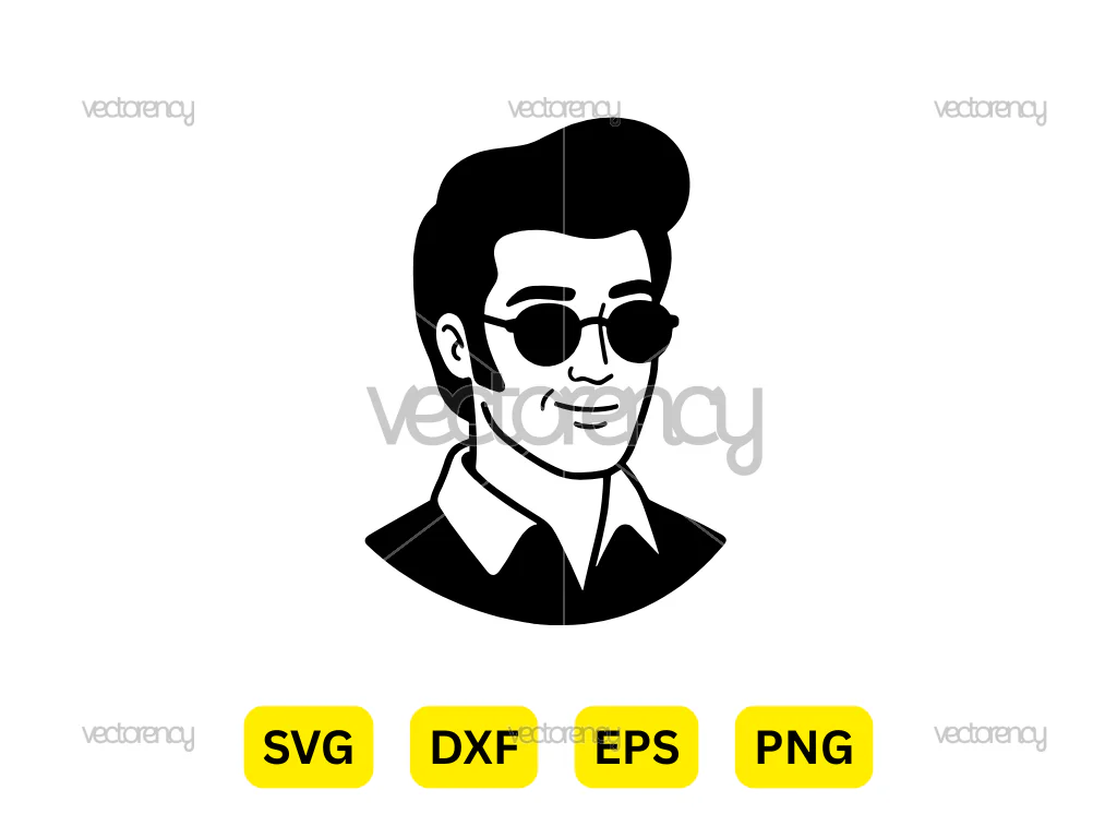 Elvis Presley Drawing SVG Vector