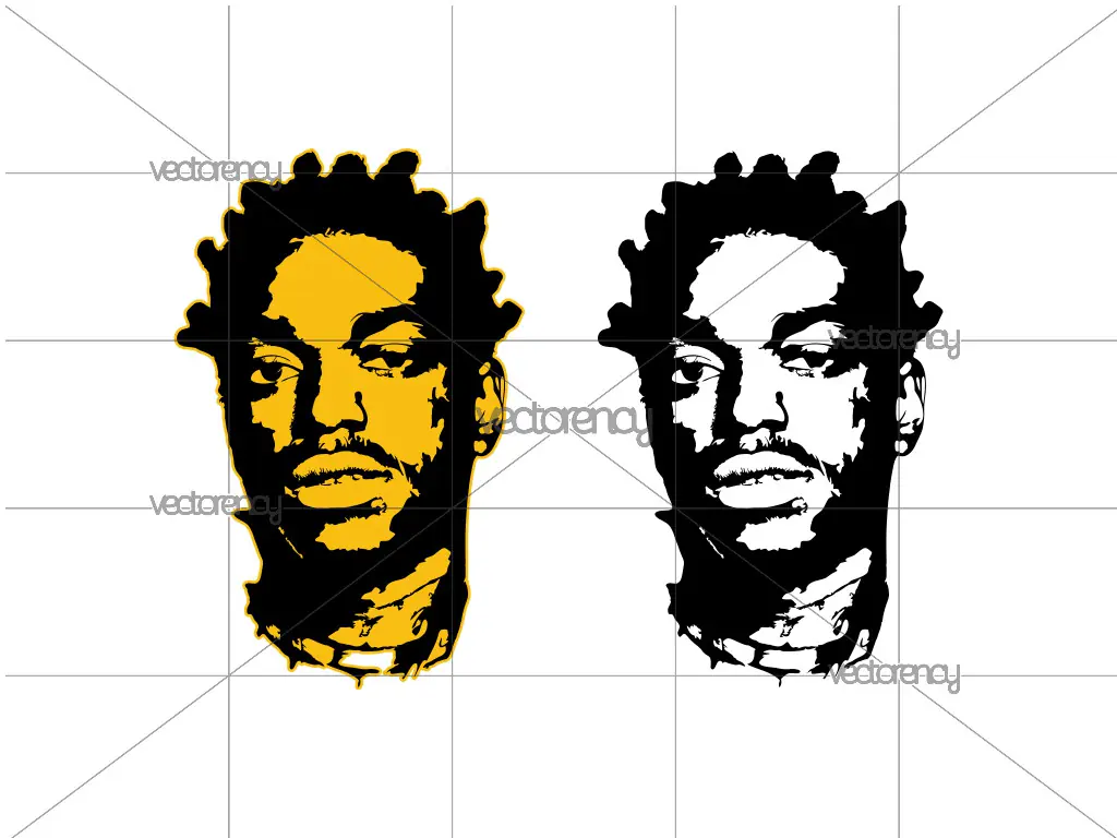 Kodak Black Vector,  American Rapper SVG