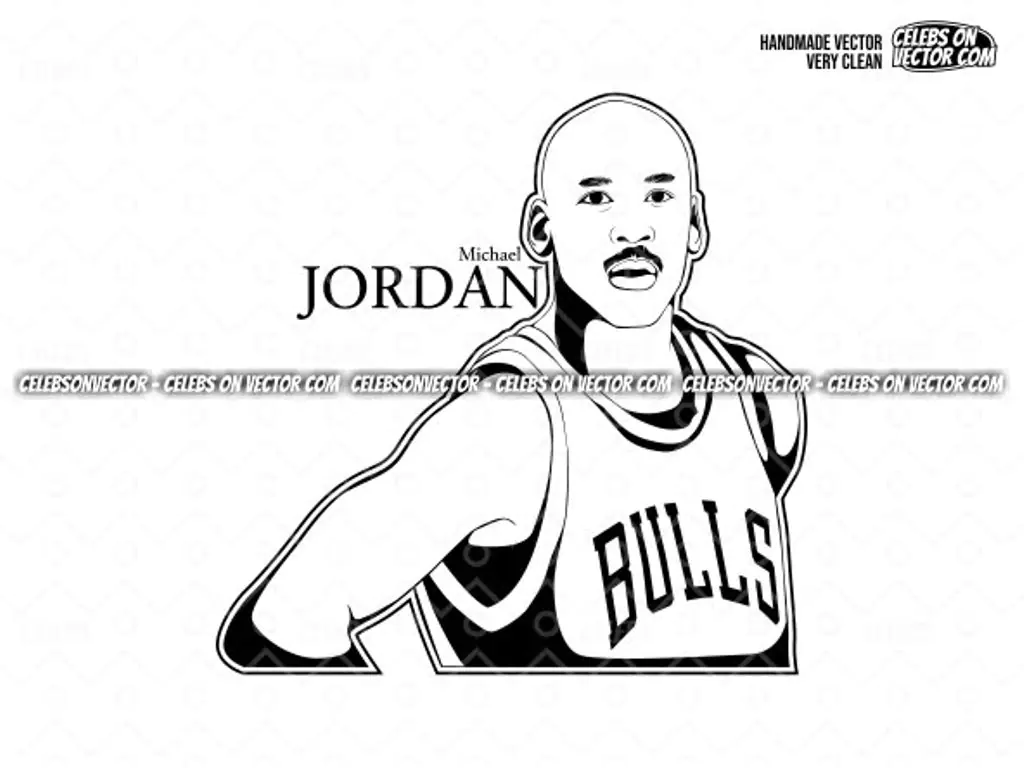 Michael Jordan Fun Art Vector Jordan Cartoon SVG