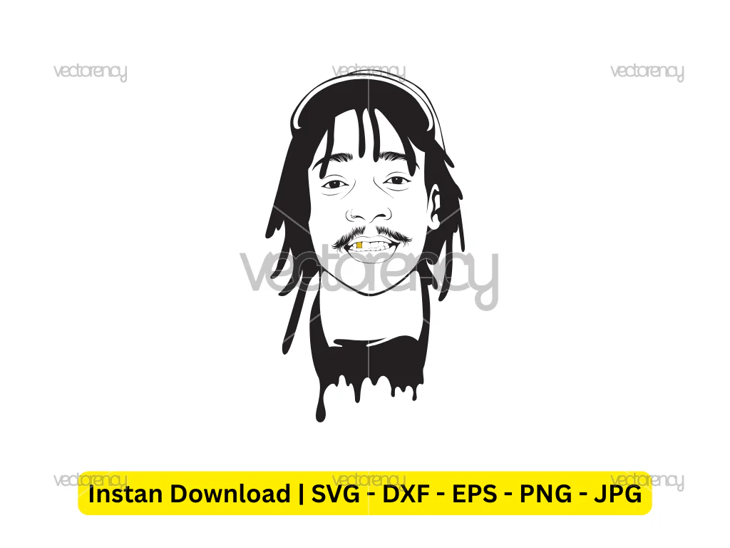 Wiz Khalifa Vector Drawing Art
