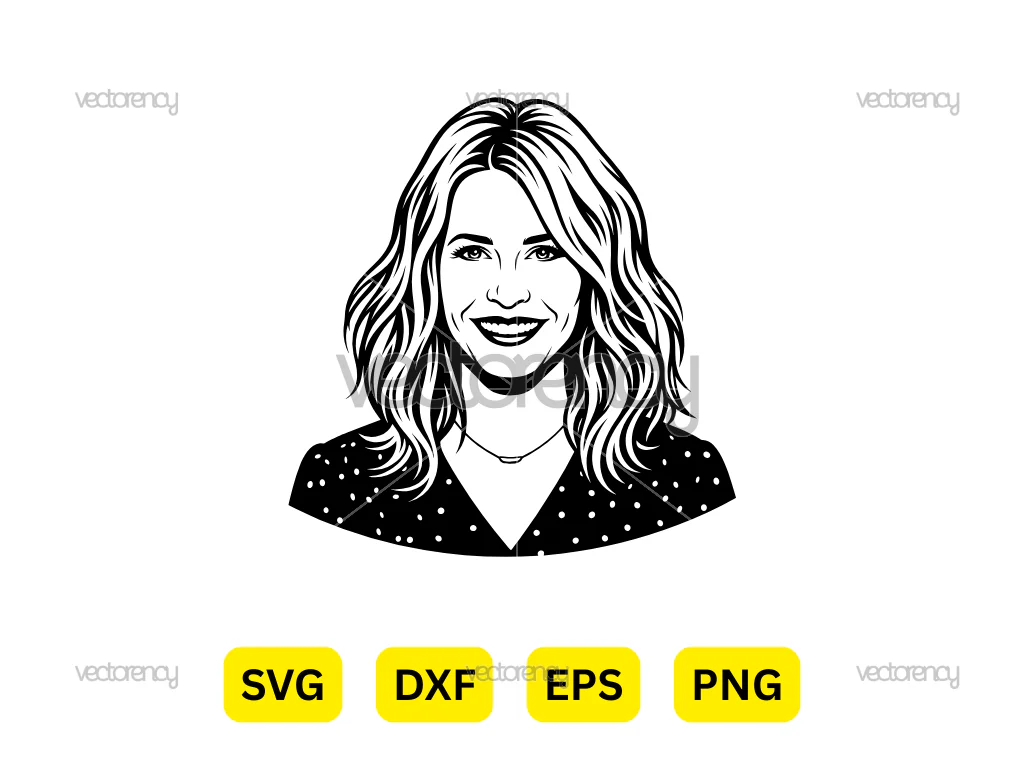 Chelsea handler Vector Portrait PNG Image HD Cartoon