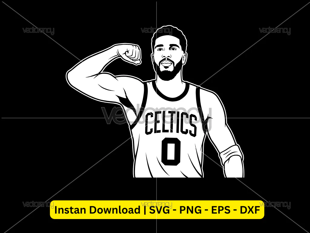 Jayson Tatum Vector Art Image PNG EPS DXF SVG