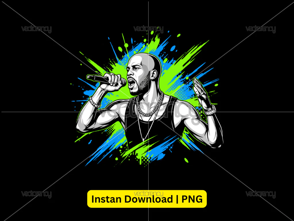 Rapper DMX PNG Graphic Digital Download Files