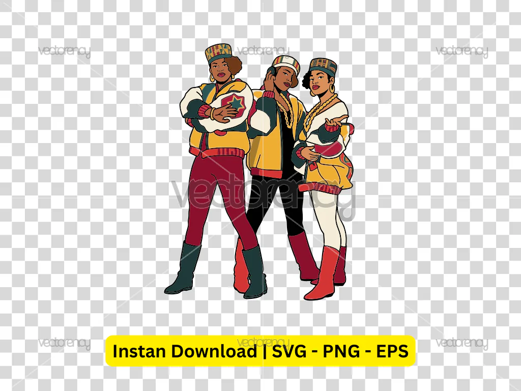 Salt N Pepa Cartoon Vector PNG HD
