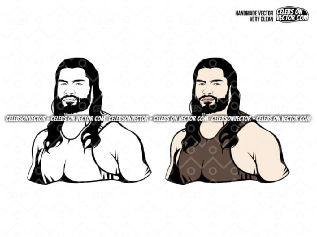 WWE Roman Reigns Vector SVG PNG