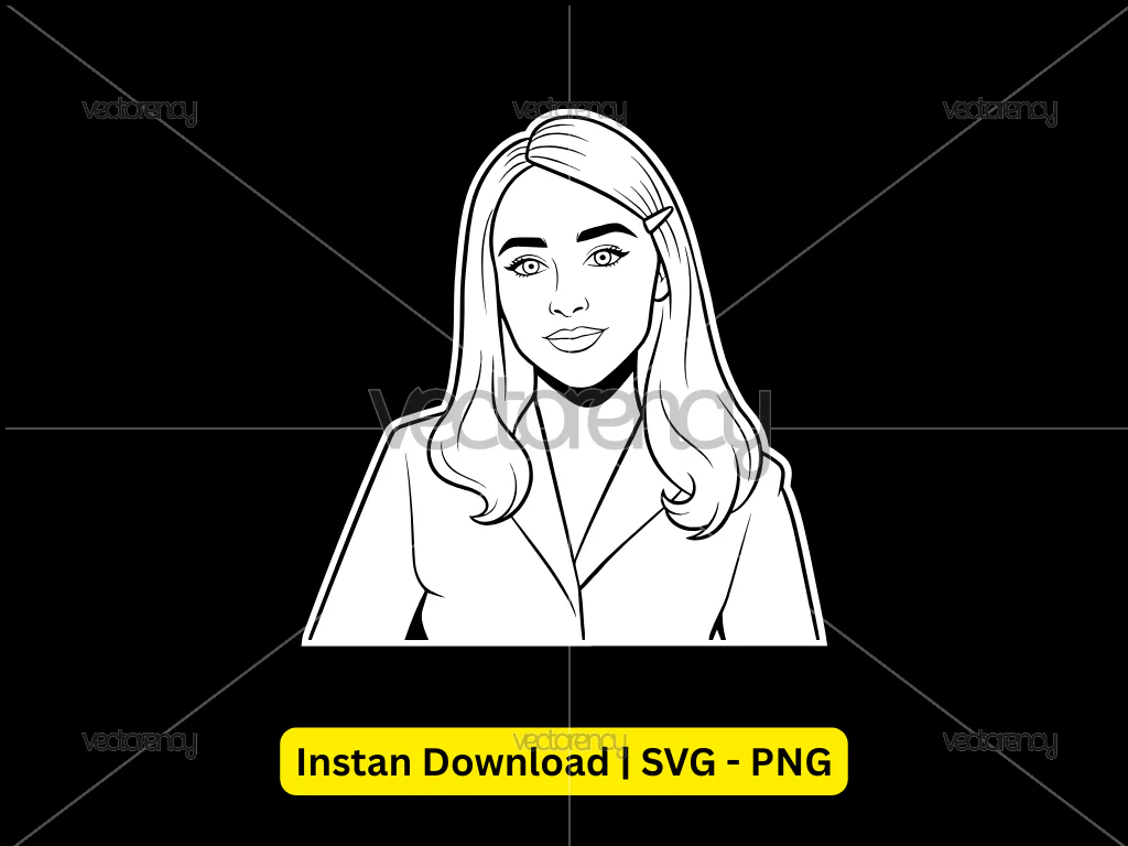 Sabrina Carpenter SVG Vector PNG