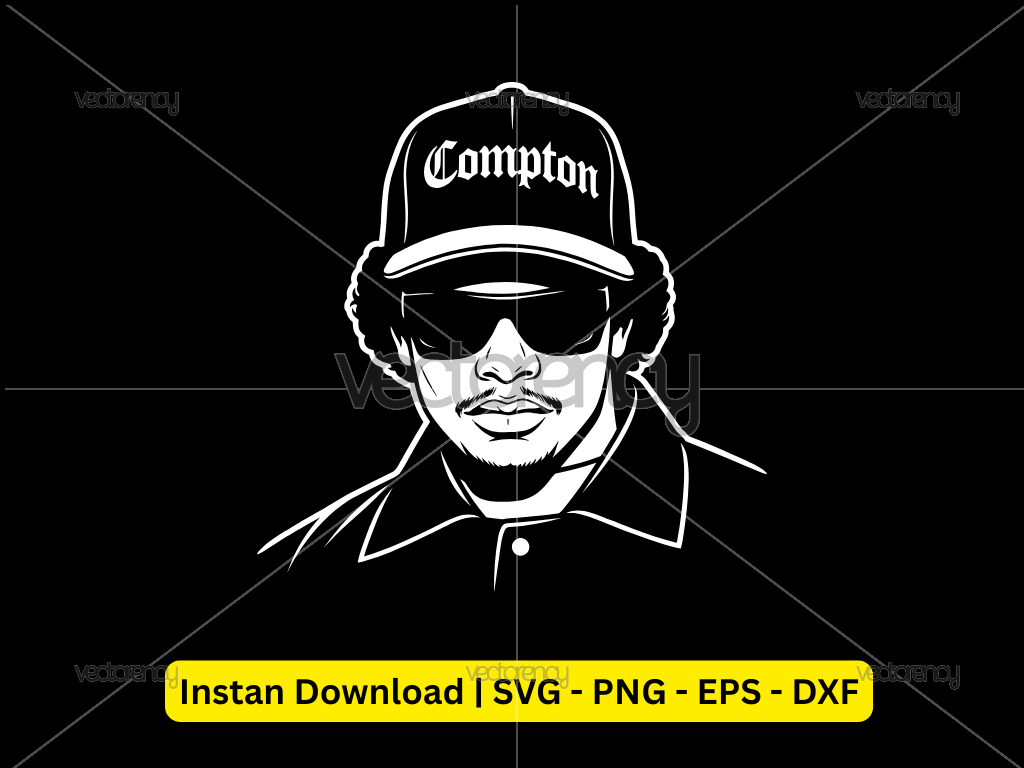 Eazy-E Vector Drawing Image