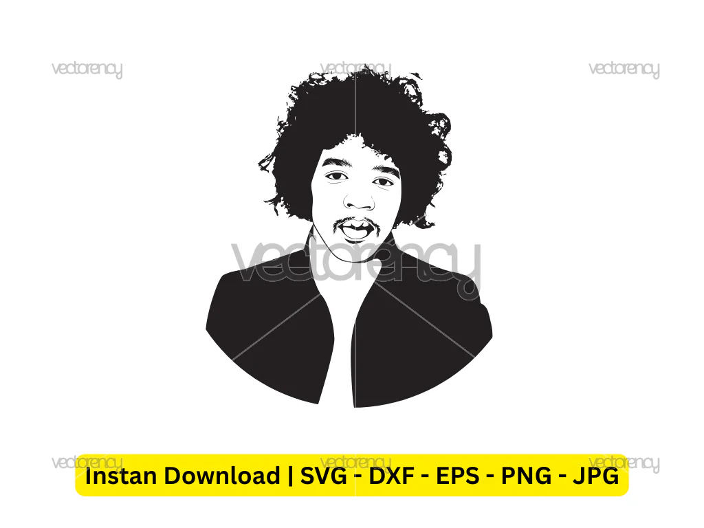 Jimi Hendrix Vector Illustration Download