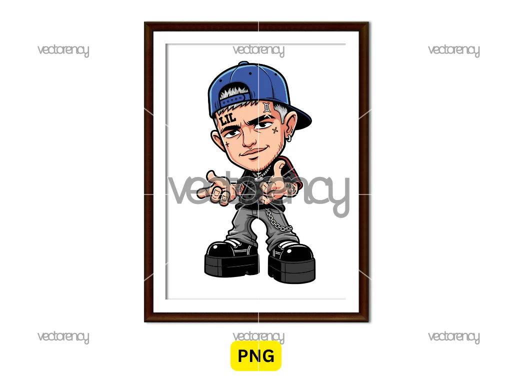Lil Peep Cartoon Illustration PNG HD