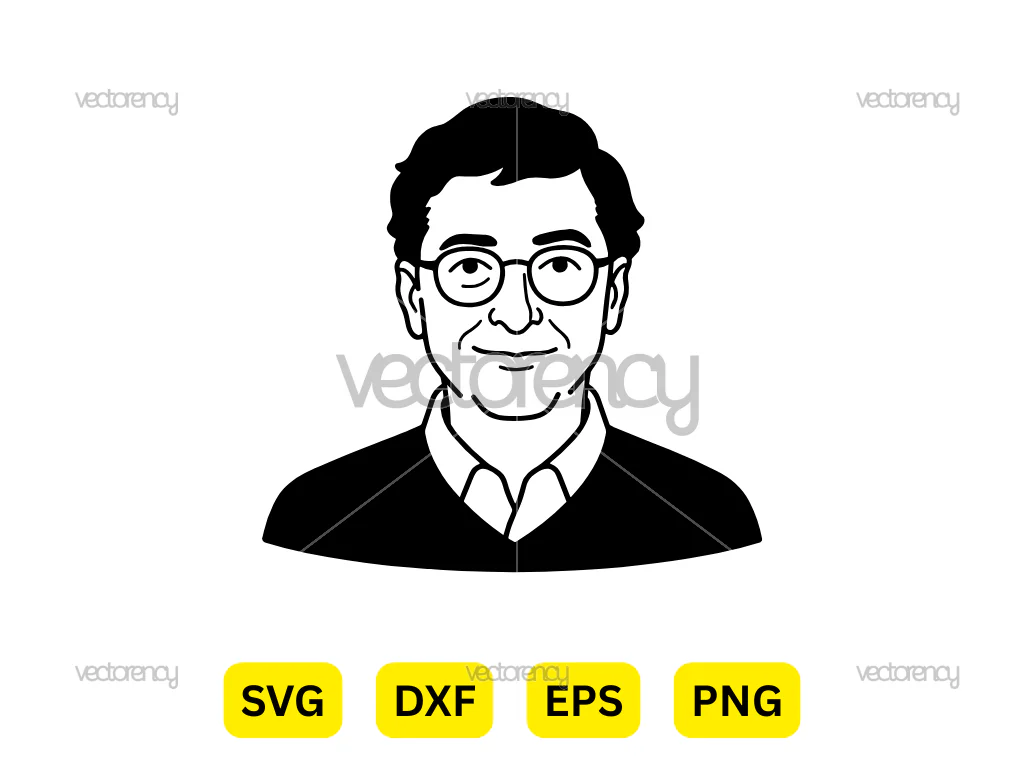 Bill Gates SVG Vector