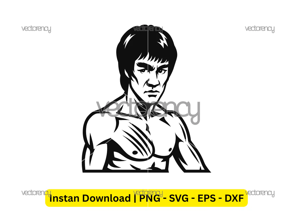 Bruce Lee Vector SVG PNG EPS DXF