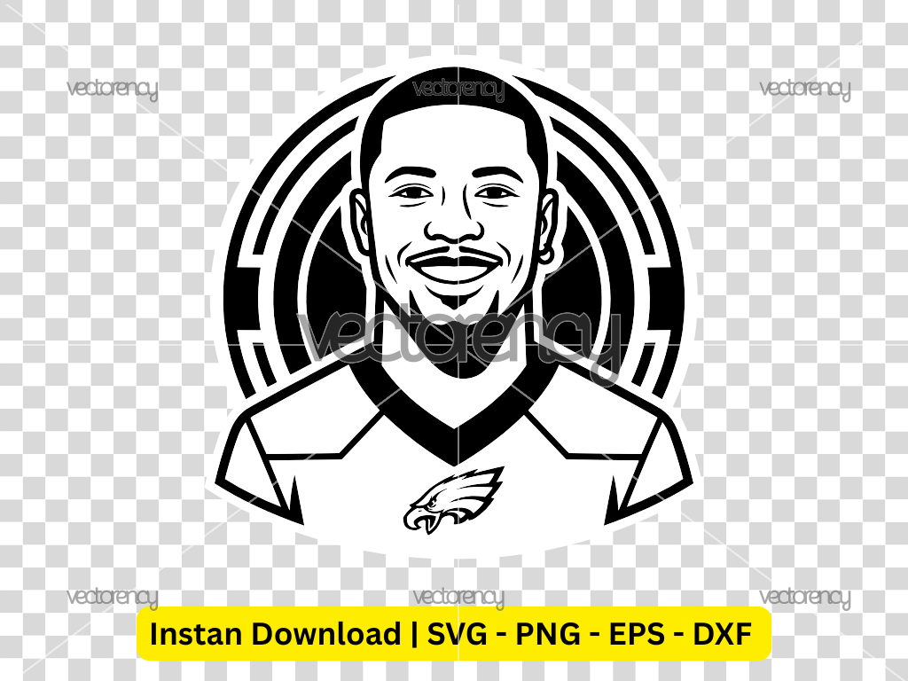 Eagles Saquon Barkley Clipart Vector PNG EPS DXF
