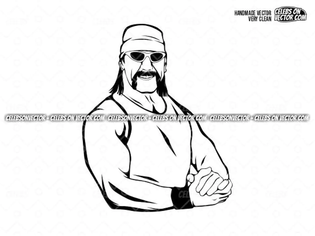 Hulk Hogan Vector Art