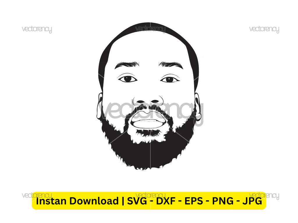 Meek Mill Vector Art Drawing Download