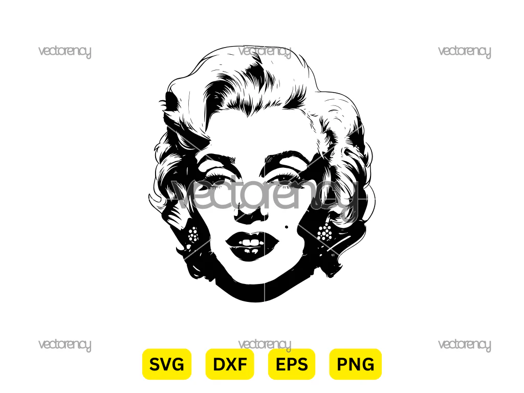 Marilyn Monroe SVG Vector Image PNG
