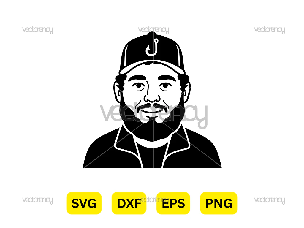 Luke Combs PNG Illustration Vector Minimalist