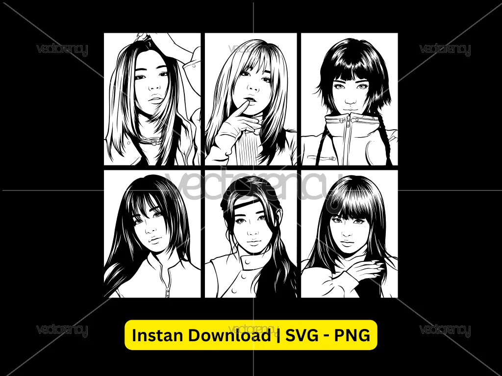 Babymonster Vector Art