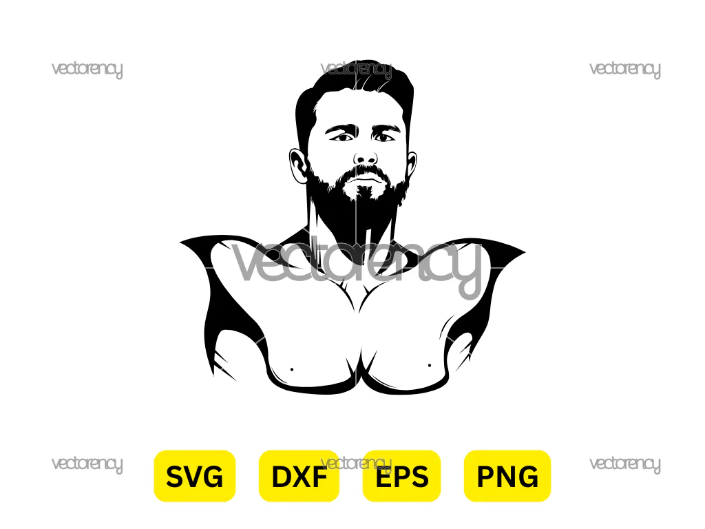 Canelo Alvarez Vector Art, Boxing Legend SVG Cut File, Canelo Digital Download
