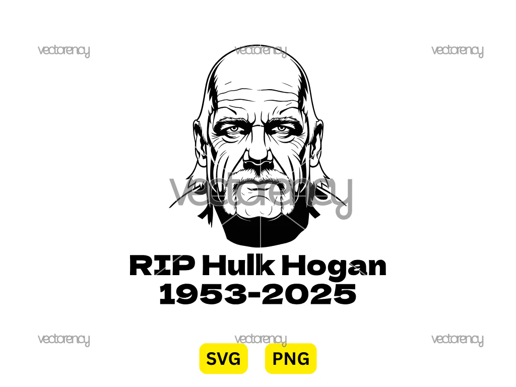 RIP Hulk Hogan Free SVG