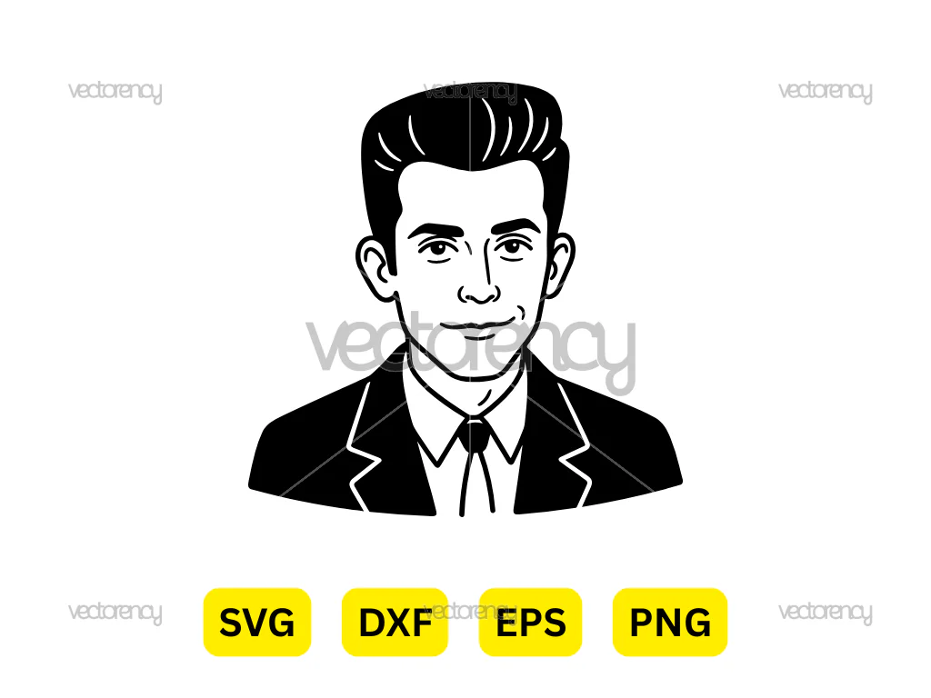 Hank Williams SVG Vector Image