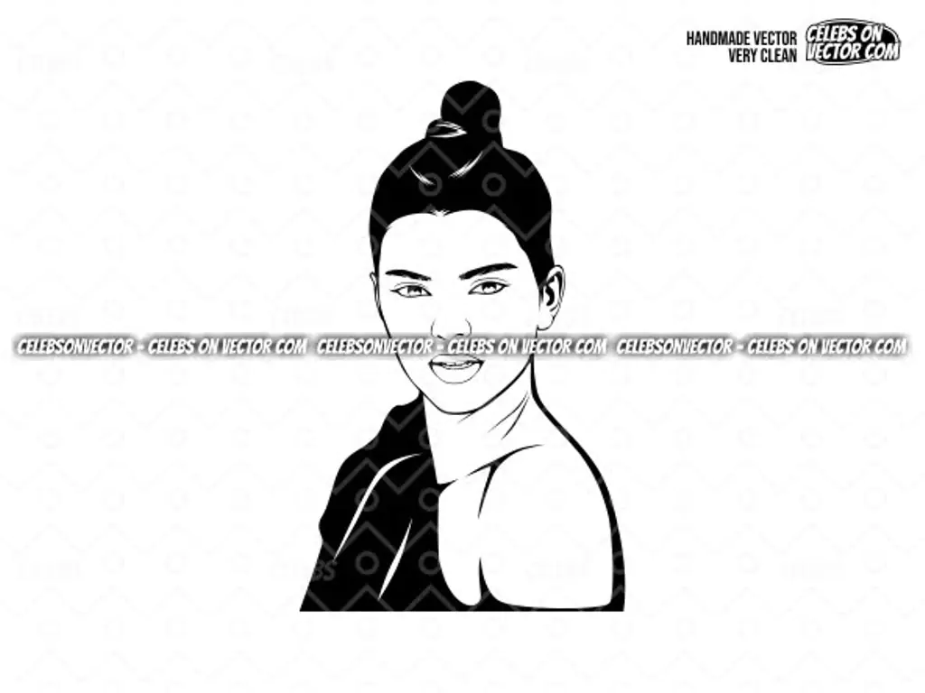 Kendall Jenner Cartoon Vector Kendall SVG