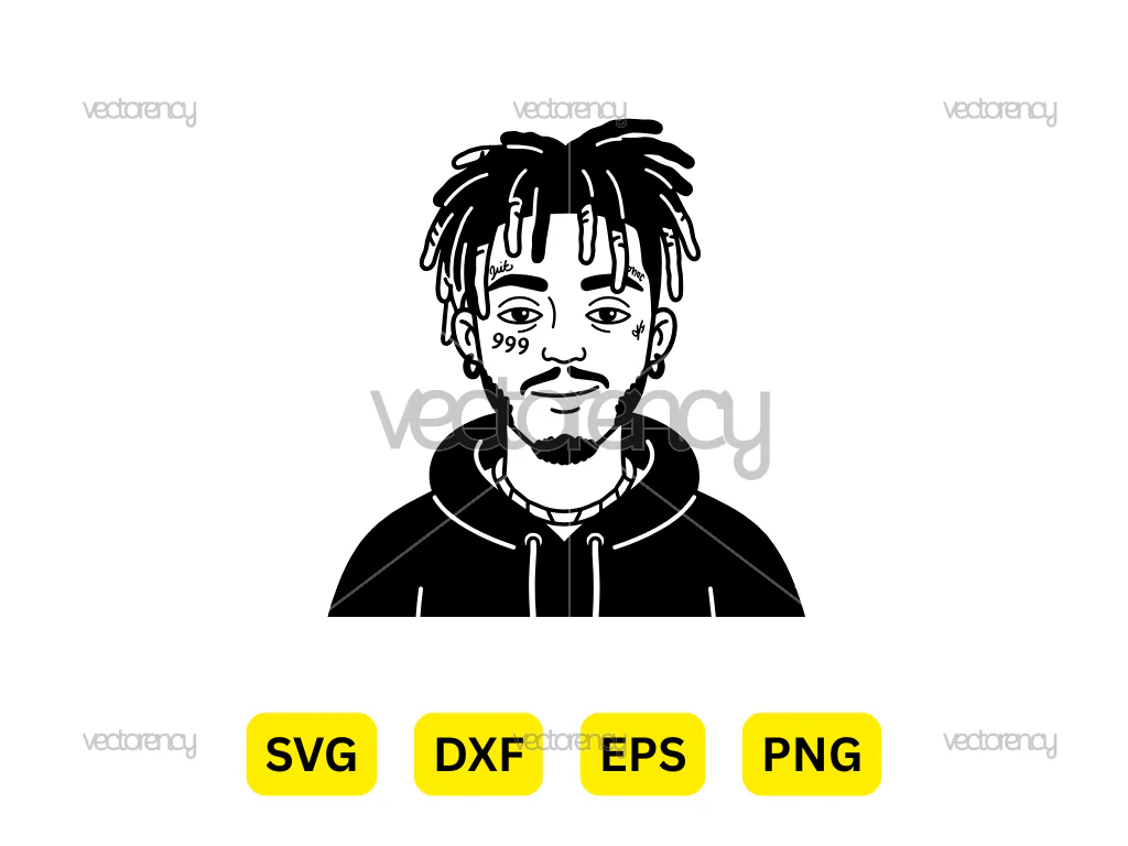Juice WRLD SVG PNG DXF EPS