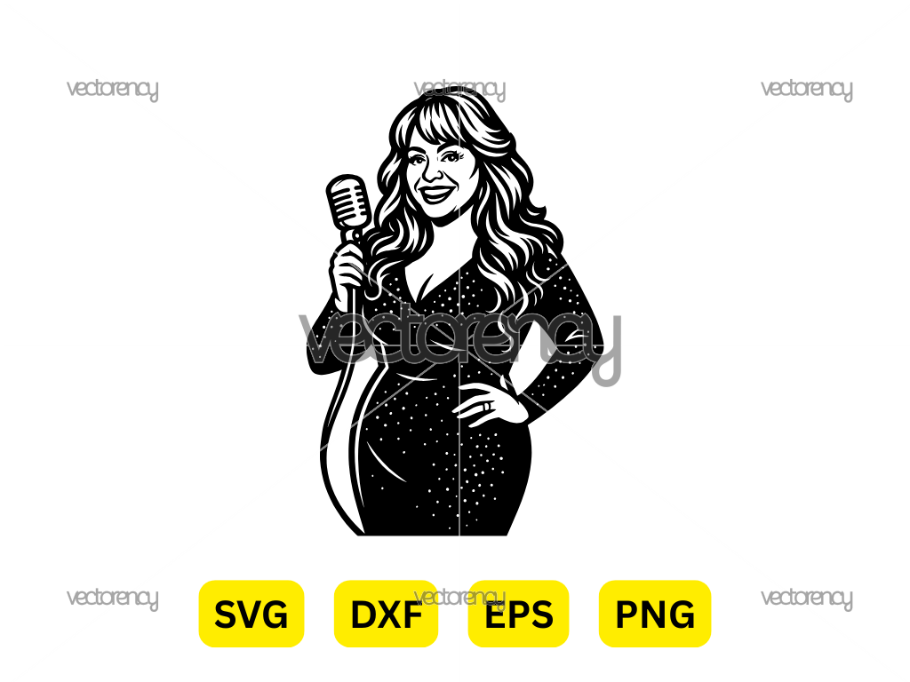 Jenni Rivera Vector SVG Wall Art PNG Image