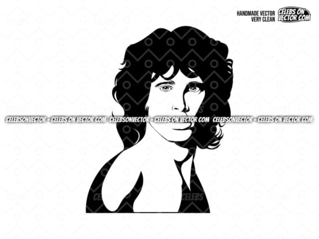 High Quality Vector Jim Morrison SVG DXF PNG