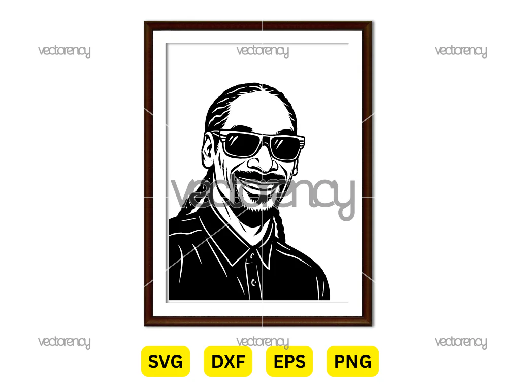 Snoop Dogg SVG Wall Art PNG EPS DXF