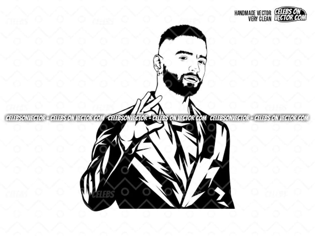 Maluma SVG Cut Cile, Juan Luis Londoño Arias Vector PNG