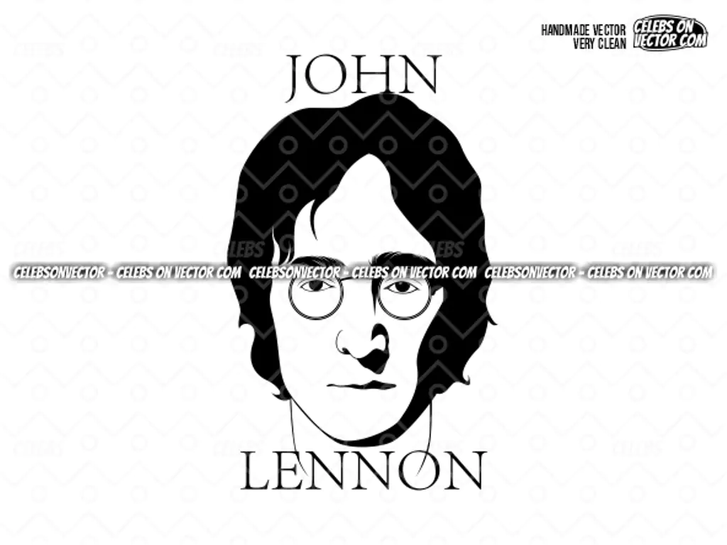 John Lennon Vector Image SVG Vector