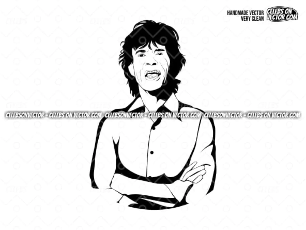 Mick Jagger SVG Cricut Sir Michael Philip Fun Vector Art