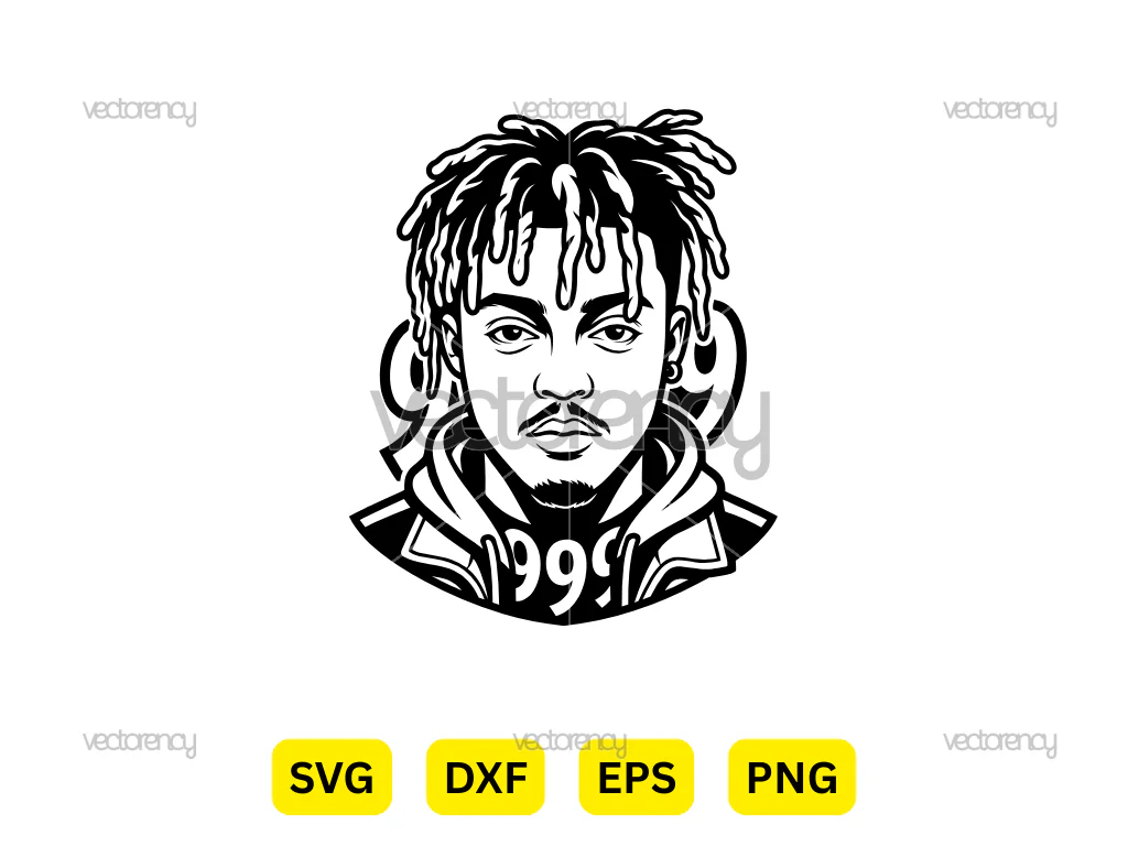 Juice WRLD 999 Vector Art Portrait