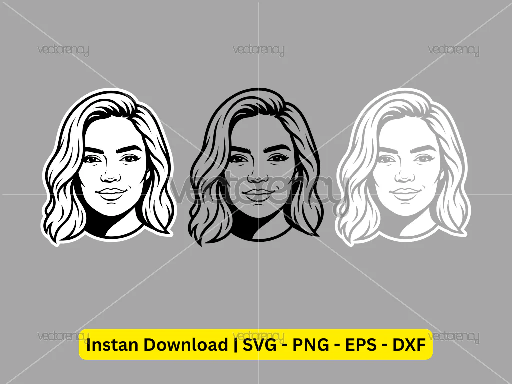 Karol G Portrait Vector Art