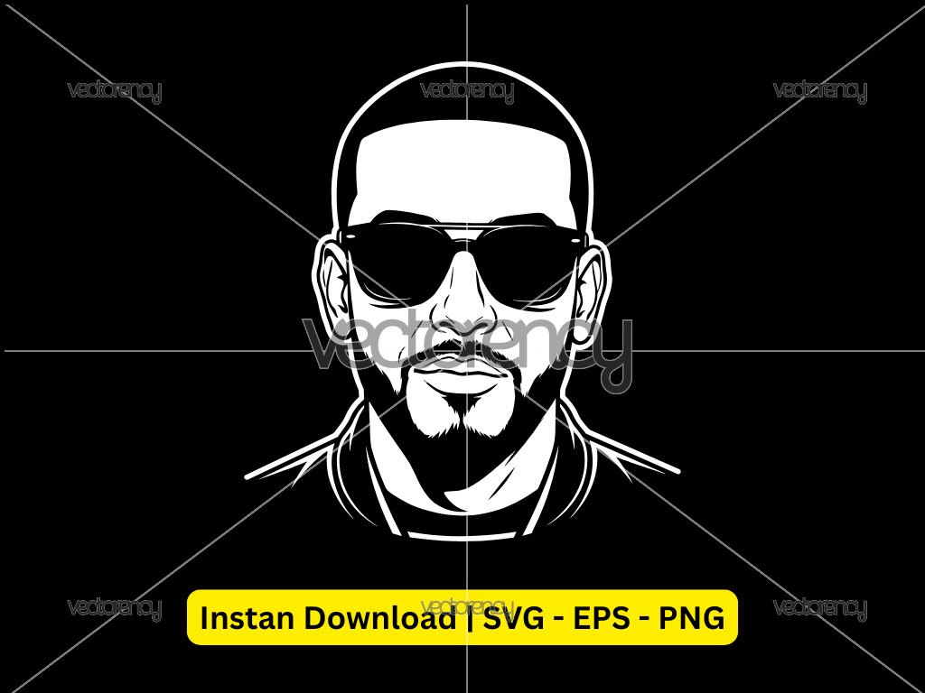 Daddy Yankee Vector Illustration
