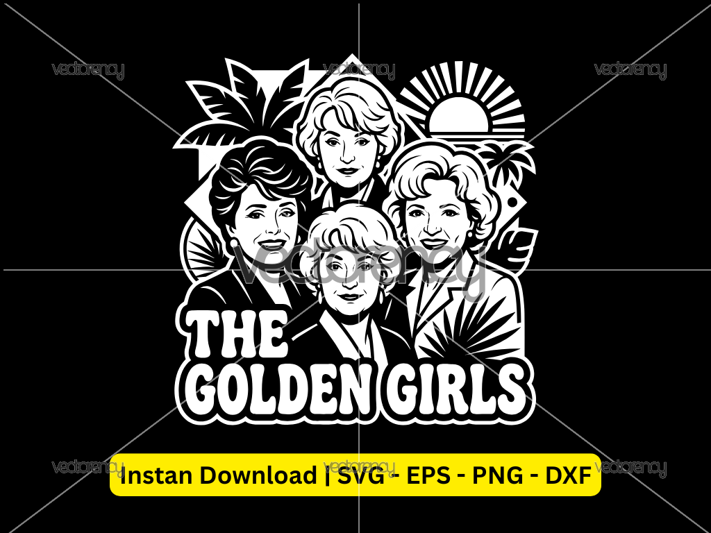 The Golden Girls SVG, Betty, Clipart, PNG, EPS, DXF Shirt Design